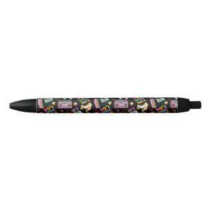 90's Hip Hop Vibes Retro Made Me Pattern Black Ink Pen