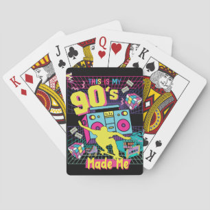 90's Hip Hop Vibes Retro Made Me Playing Cards