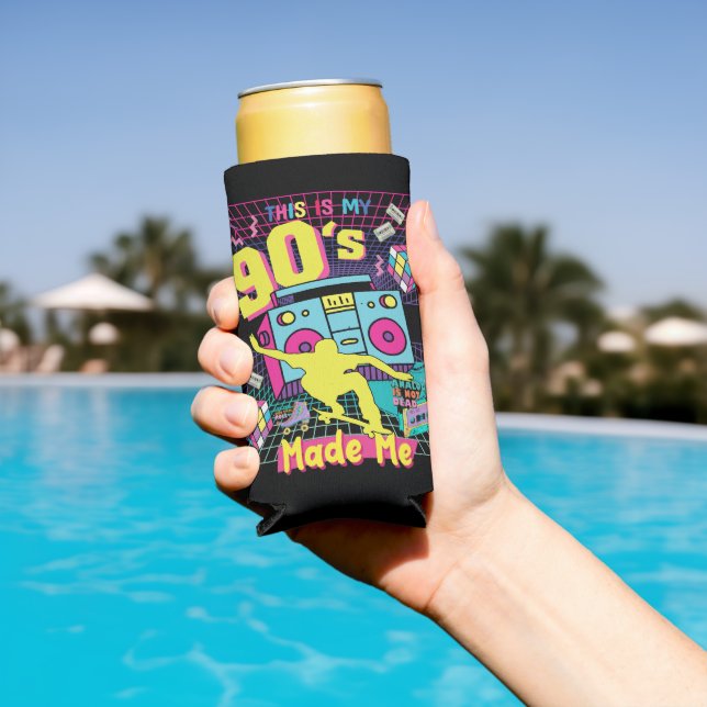 90's Hip Hop Vibes Retro Made Me Seltzer Can Cooler (In Situ Pool)