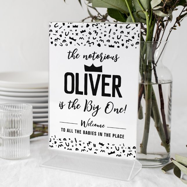 90s Hip Hop Welcome Sign, Notorious One Birthday Pedestal Sign (Creator Uploaded)