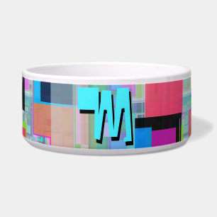 90s Inspired Colourful Geometric Monogram
