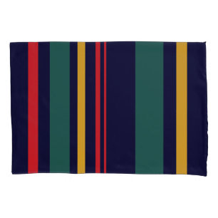 90s Inspired Multi Colour Bold Modern Stripes Pillowcase