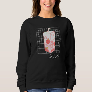90s Japanese Otaku Stylish Vaporwave Aesthetic Mil Sweatshirt
