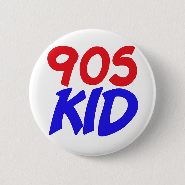 90s Kid 6 Cm Round Badge (Front)