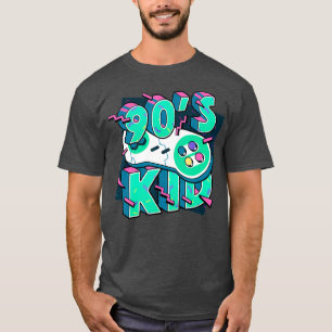 90s Kid Funny Retro Style Video Gaming Graphic T-Shirt