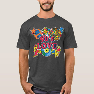 90s Love Rad Retrohrowback Vintage 1990 Sayings bo T-Shirt