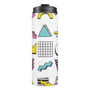 90's Memphis: Pop Design Elements. Thermal Tumbler