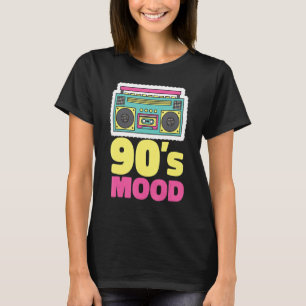 90's Mood Cassette Tape Boombox Nineties Music Ret T-Shirt