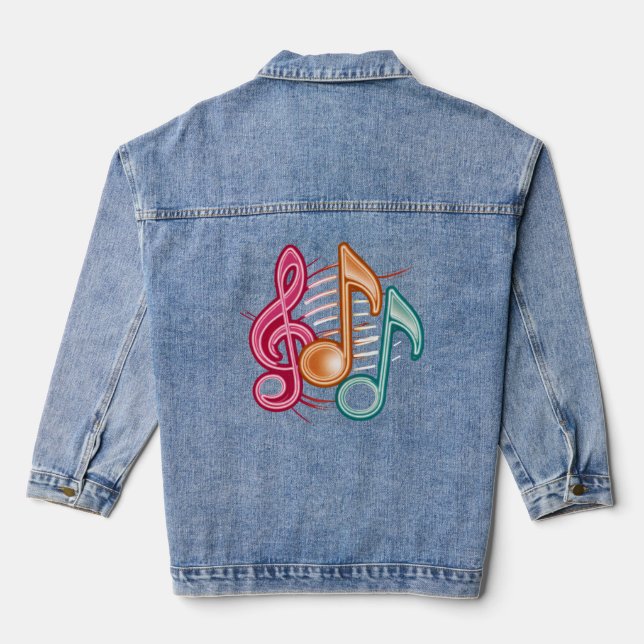 90's Music Denim Jacket (Back)