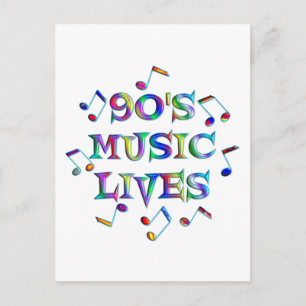 90s Music Lives Postcard
