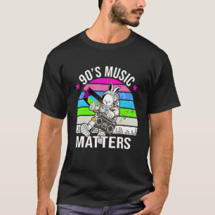 90's Music Matter Vintage Astronaut Bunny Retro Ad T-Shirt