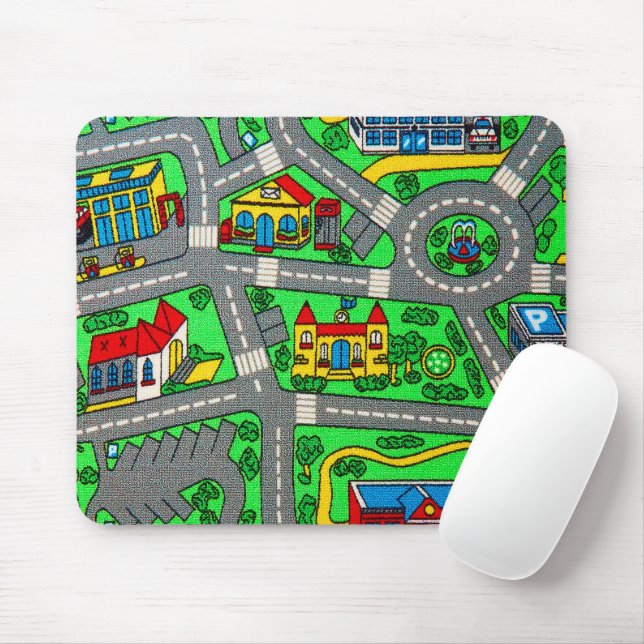 90s nostalgia, nostalgic track carpet Car Road Mouse Pad (With Mouse)