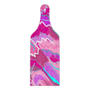 90s Nostalgia Pop Art in Magenta  Cutting Board