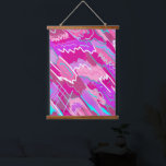 90s Nostalgia Pop Art in Magenta Hanging Tapestry<br><div class="desc">Bold and fun abstract art in pinks &purples with expressive marks and accents.</div>