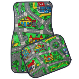 90s nostalgia, Track carpet Car Road nostalgia Mat