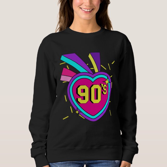 90s Outfit Retro Party 90s Costume Theme Party Sweatshirt (Front)