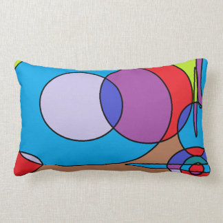 90s Paint Designs Lumbar Cushion