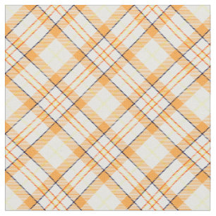 90s Plaid Nice Light Fall Pattern Orange Grunge Fabric
