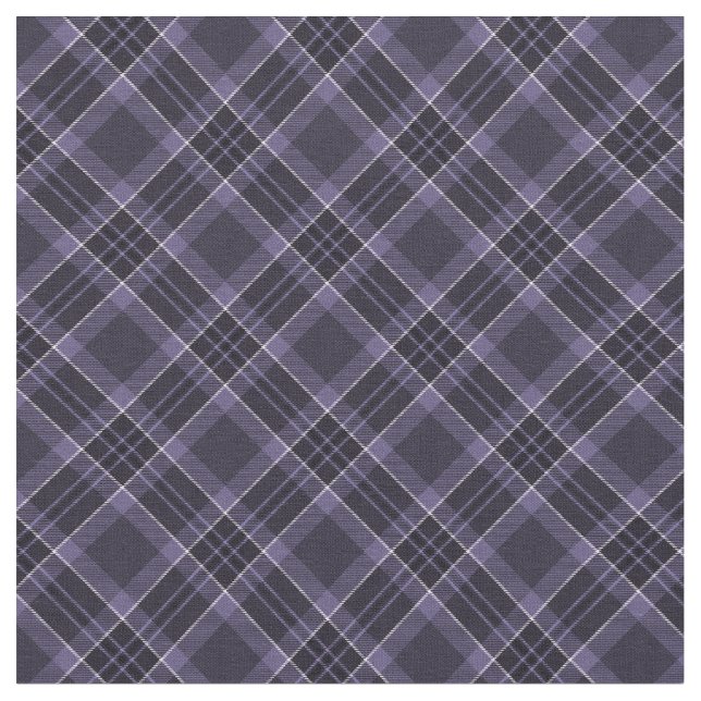 90s Plaid Unisex Pattern Grunge Purple Black Cool Fabric (Close Up)