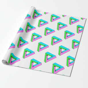 90s pop art design wrapping paper