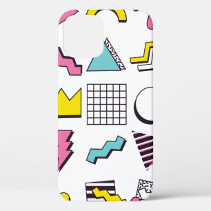 90's Pop Memphis Design Elements  iPhone 12 Case