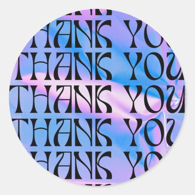 90s Psychedelic Pop Media Insert  Classic Round Sticker (Front)