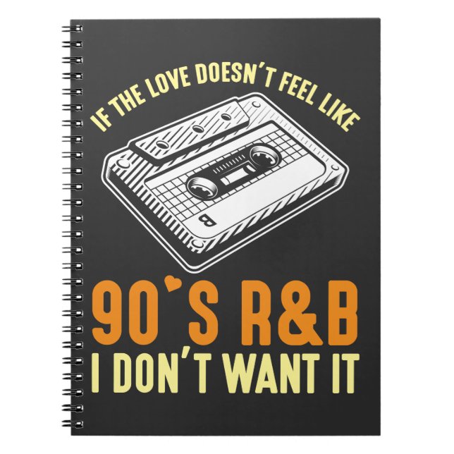 90s R&B Music Cassette nineties songs Lover Notebook (Front)