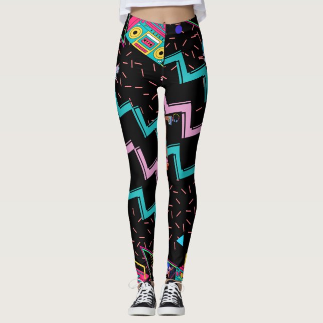 90s Retro Leggings  (Front)