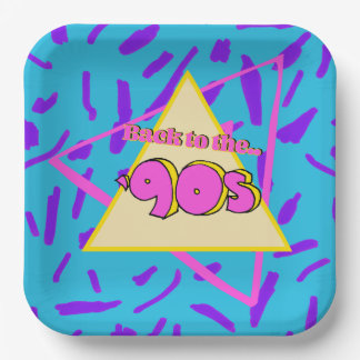90's Retro Party Plate