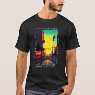 90's Retro Synthwave Japanese Vaporwave Art Otaku  T-Shirt