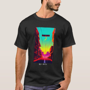 90's Retro Synthwave Japanese Vaporwave Art Otaku T-Shirt