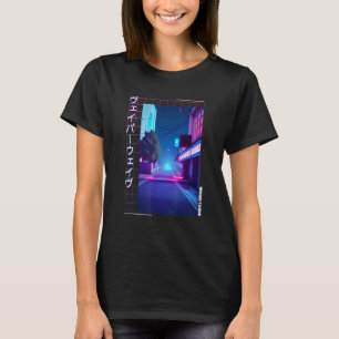 90's Retro Synthwave Japanese Vaporwave Art Otaku T-Shirt