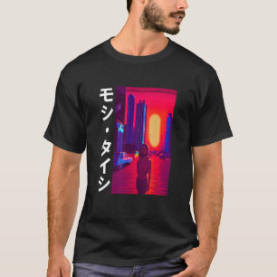 90's Retro Synthwave Japanese Vaporwave Art Otaku T-Shirt