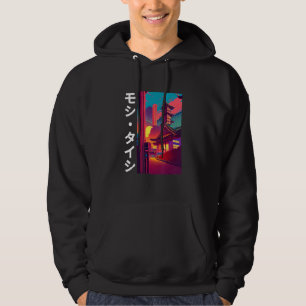 90's Retro Synthwave Japanese Vaporwave Otaku Aest Hoodie