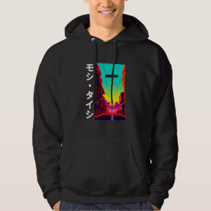 90's Retro Synthwave Japanese Vaporwave Otaku Aest Hoodie