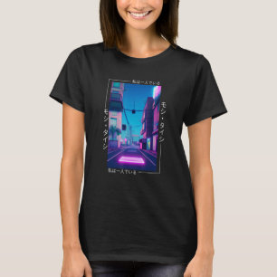 90's Retro Synthwave Japanese Vaporwave Otaku Aest T-Shirt