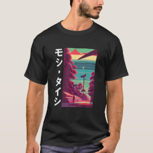 90's Retro Synthwave Japanese Vaporwave Otaku Aest T-Shirt