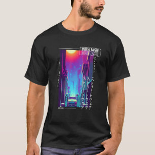 90's Retro Synthwave Japanese Vaporwave Otaku Aest T-Shirt