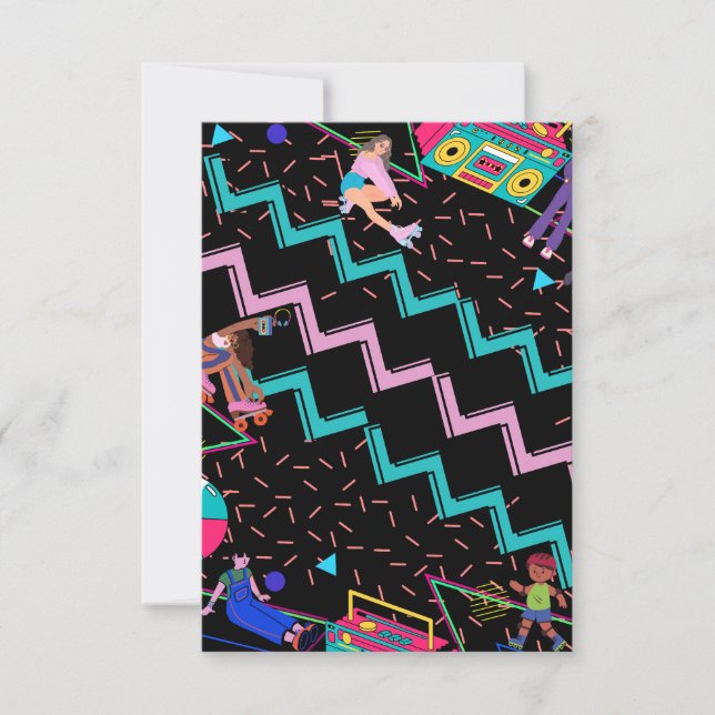 90s Retro  Thank You Card (Front)