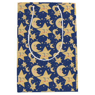 90s retro Whimsy Goth Celestial  Medium Gift Bag