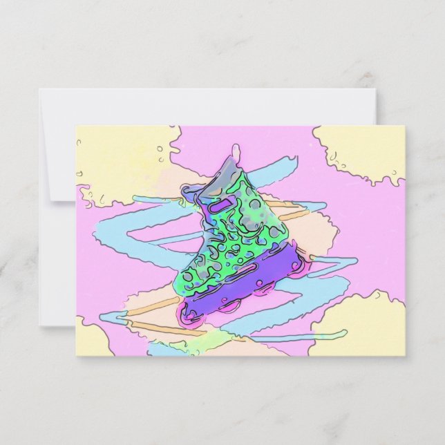 90's rollerblade splatter mug card (Front)