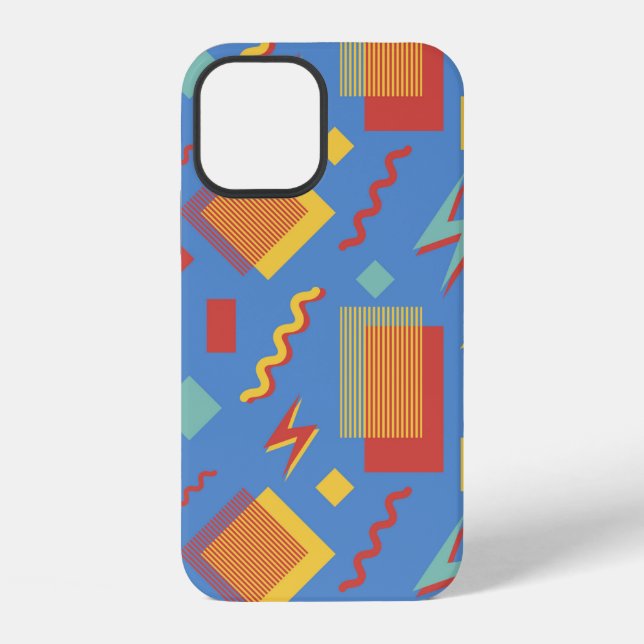 90s seamless pattern. Memphis background. Geometri iPhone Case (Back)
