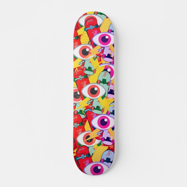 90s simple skateboard eyes (Front)