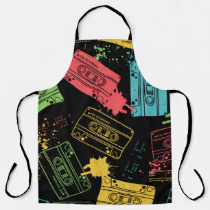 90s Style Cool Grunge Cassettes Apron