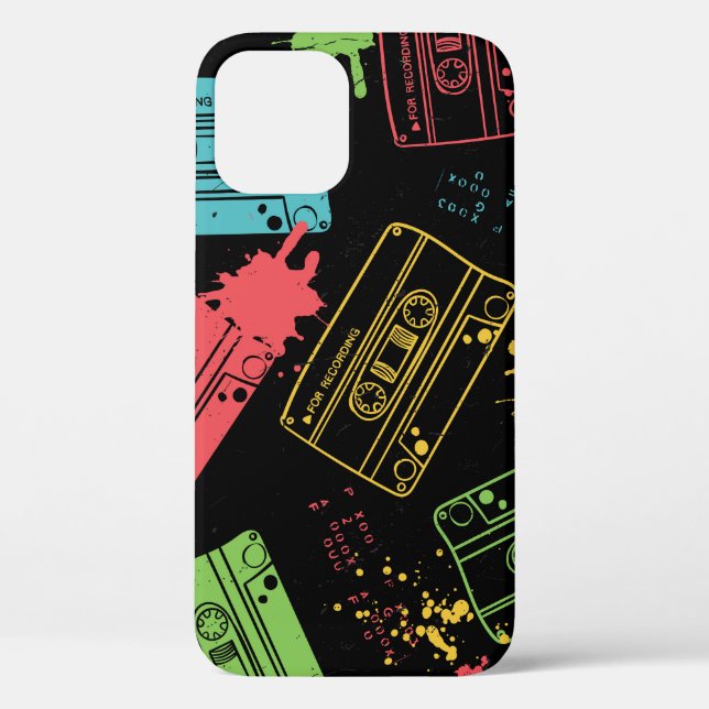 90s Style Cool Grunge Cassettes Case-Mate iPhone Case (Back)