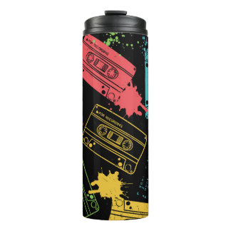 90s Style Cool Grunge Cassettes Thermal Tumbler