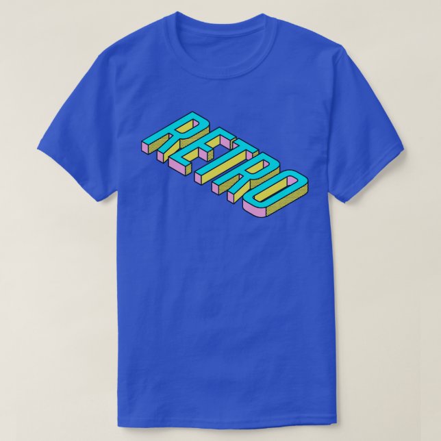 90s Style Retro Word Art T-Shirt (Design Front)