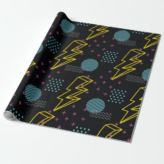 90's style seamless pattern wrapping paper
