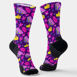90s Style Socks, Y2K Retro Style Socks