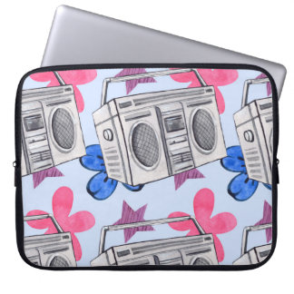 90s Style: Watercolor Seamless Pattern Laptop Sleeve